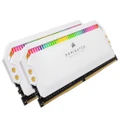 CORSAIR Dominator Platinum RGB 16GB 2x8GB DDR4 3200MHz C16 1.35V UDIMM XMP 2.0 White Heatspreaders Desktop PC Gaming Memory