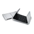 Foldable Bluetooth Keyboard V3.0 Aluminum Alloy For Iphone Android Tablet Pc Black