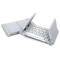 Foldable Bluetooth Keyboard V3.0 Aluminum Alloy For Iphone Android Tablet Pc White