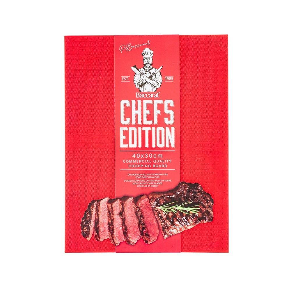Baccarat Chefs Edition Cutting Board Size 30cmX1.2cm in Red