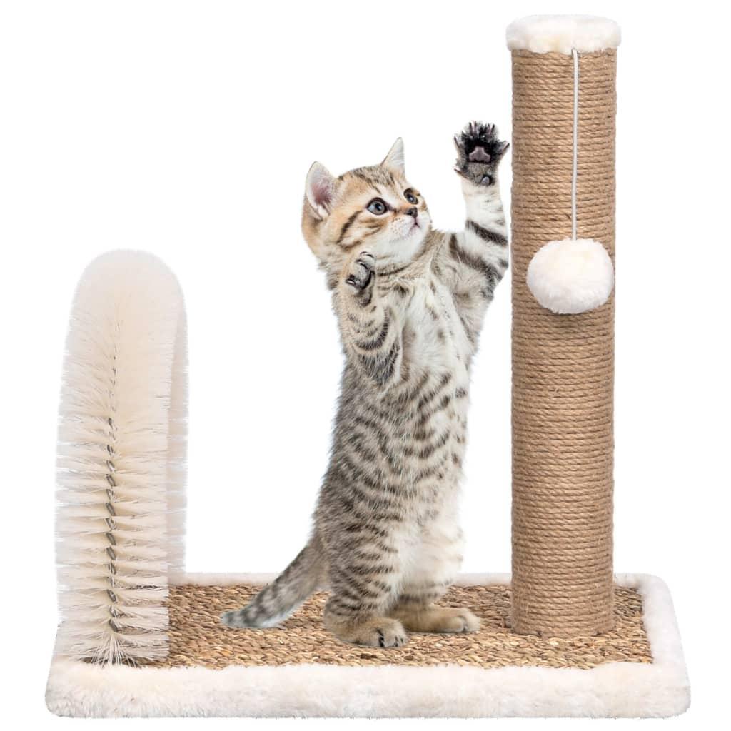 Cat Tree with Arch Grooming Brush and Scratch Post vidaXL