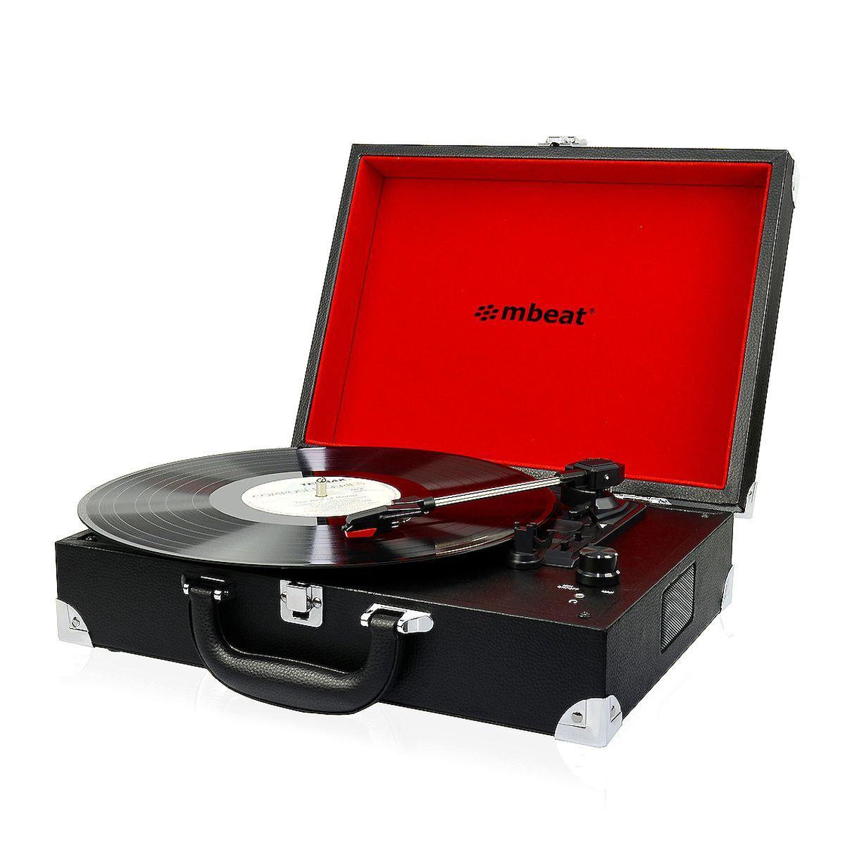 【Sale】mbeat Retro Briefcase-styled USB Turntable