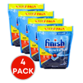 4 x Finish Powerball Dishwashing Tablet Power All in 1 Lemon Sparkle Value Pack PK63 (252 Tablets)