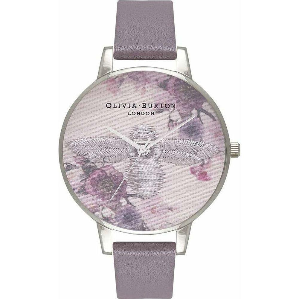 Elevate Your Style with the Olivia Burton OB16EM05 Women's Grey Synthetic Leather Watch