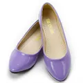 GoodGoods Boat Shoe Pointed Toe Ballet Slip On Flats Loafers Ballerina Shoes(Purple,AU 3.5)