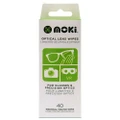 Moki Optical Lens Wipes - 40 Pack [ACC GSCLN]