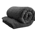 Black Warm Fleece Thermal Duvet Doona Cover Set Various Size