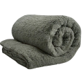 Grey Warm Fleece Thermal Duvet Doona Cover Set Various Size