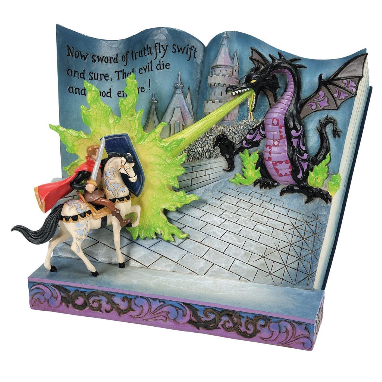 Disney Traditions Prince Philip and Dragon From Sleeping Beauty Storybook