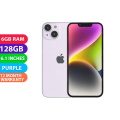 Apple iPhone 14 Dual SIM 5G (6GB RAM, 128GB, Purple) - BRAND NEW