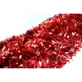 50 X Christmas Tinsel Thick Xmas Garland Tree Decorations - Red