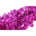 50 X Christmas Tinsel Thick Xmas Garland Tree Decorations - Hot Pink