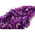 50 X Christmas Tinsel Thick Xmas Garland Tree Decorations - Purple