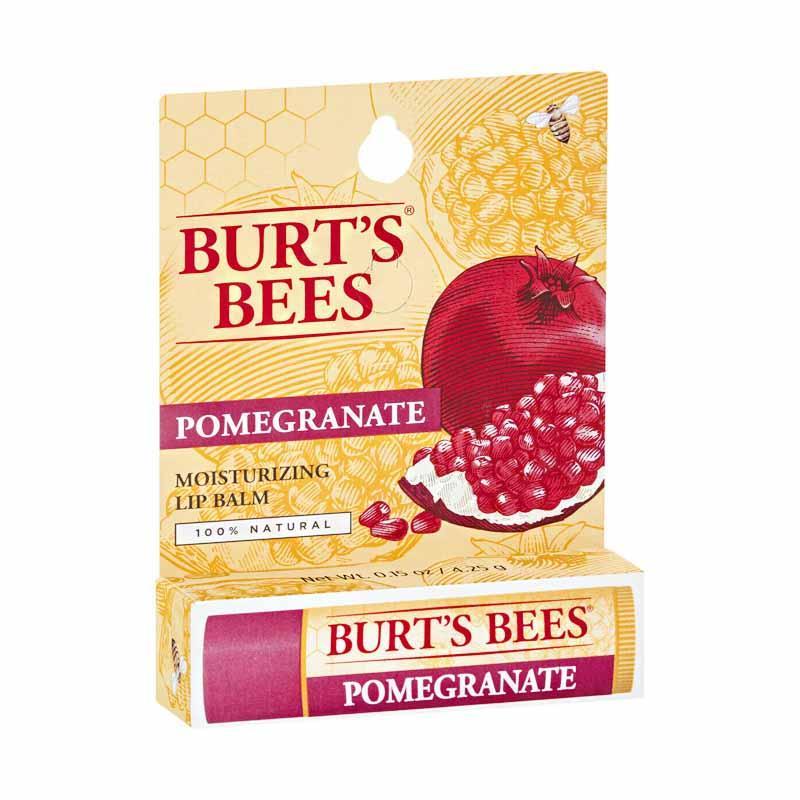 BURT'S BEES MOISTURISING LIP BALM POMEGRANATE 4.25G