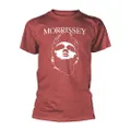Morrissey Unisex Adult Face Logo T-Shirt (Red) (XL)