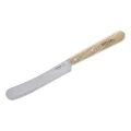 OPINEL Brunch Knife - rounded wide tip spreader - beech handle kitchen knife