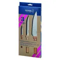 Opinel Kitchen knife set Parallele Trio Stainless Steel knives with Beech handle