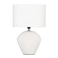 Amalfi Seashell Table Lamp Speckle White Bedside Light Desk Reading Lamp Decor