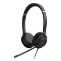 Yealink UH37 USB Wired On-Ear Headset - Teams Certified 2-Mics Noise