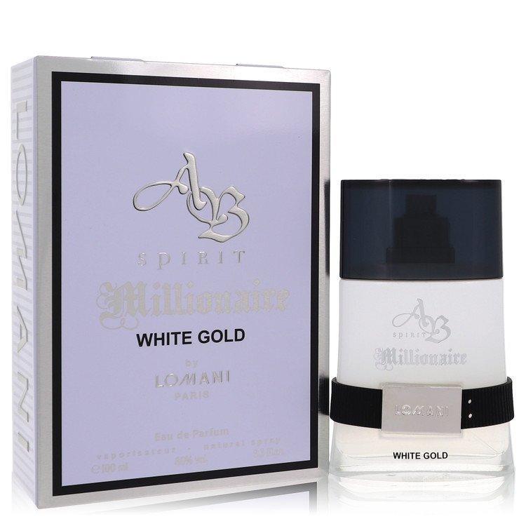 Ab Spirit Millionaire White Gold Eau De Parfum Spray By Lomani 100 ml - 3.3 oz Eau De Parfum Spray