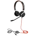 JABRA EVOLVE 40 MS Stereo USB Business Headset, Microsoft Teams Certified, Adjustable Headband,