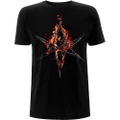 Bring Me The Horizon Unisex Adult Flaming Hex T-Shirt (Black) (L)