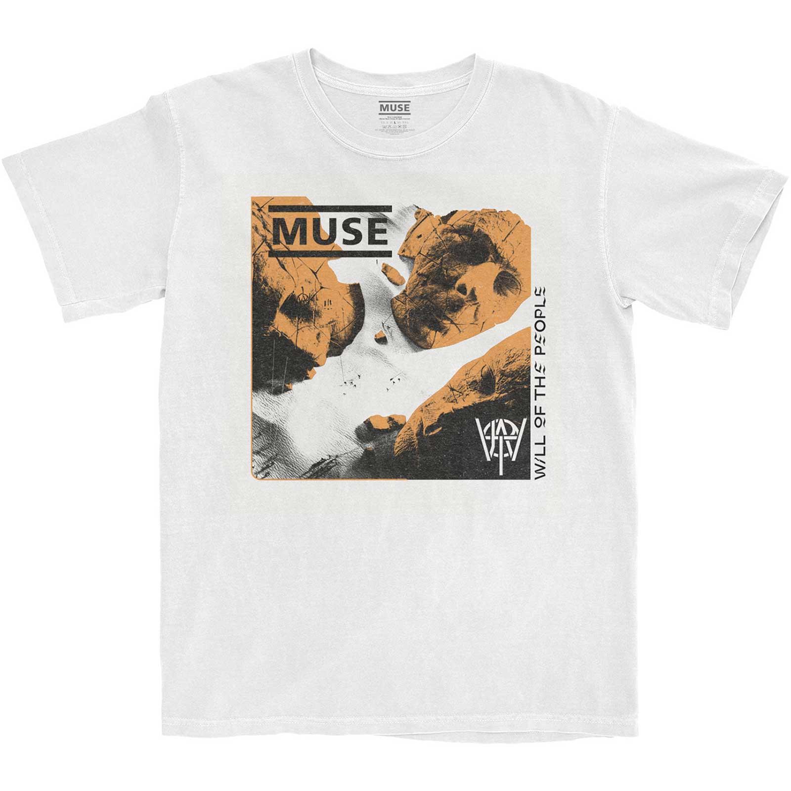 Muse Unisex Adult Will Of The People Cotton T-Shirt (White) (M)