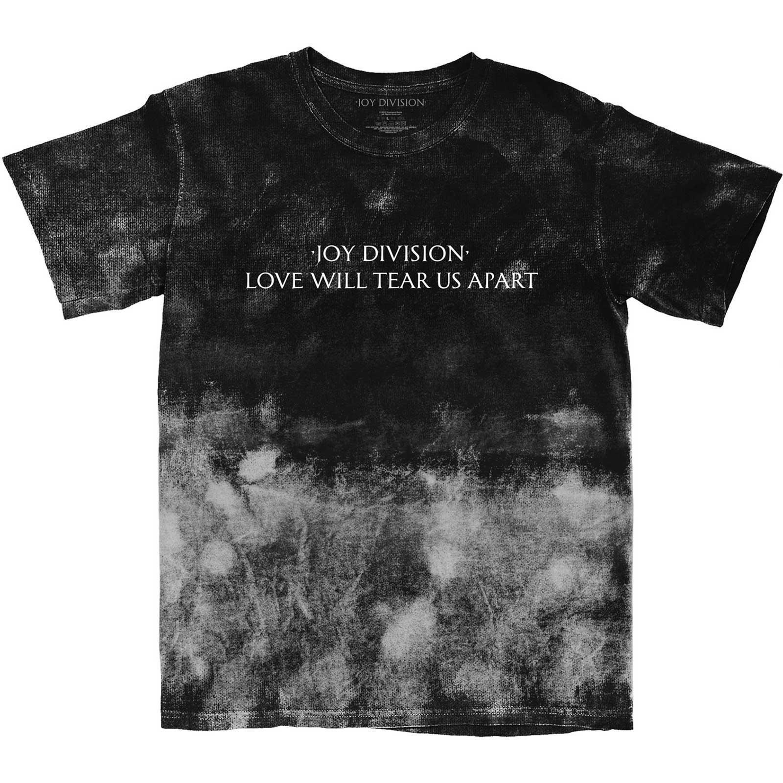 Joy Division Unisex Adult Love Will Tear Us Apart Tie Dye T-Shirt (Black) (M)