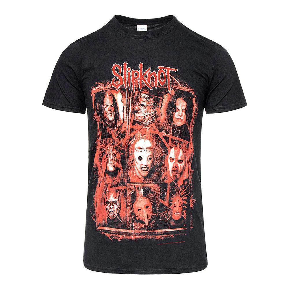 Slipknot Unisex Adult Rusty Face T-Shirt (Black) (XXL)