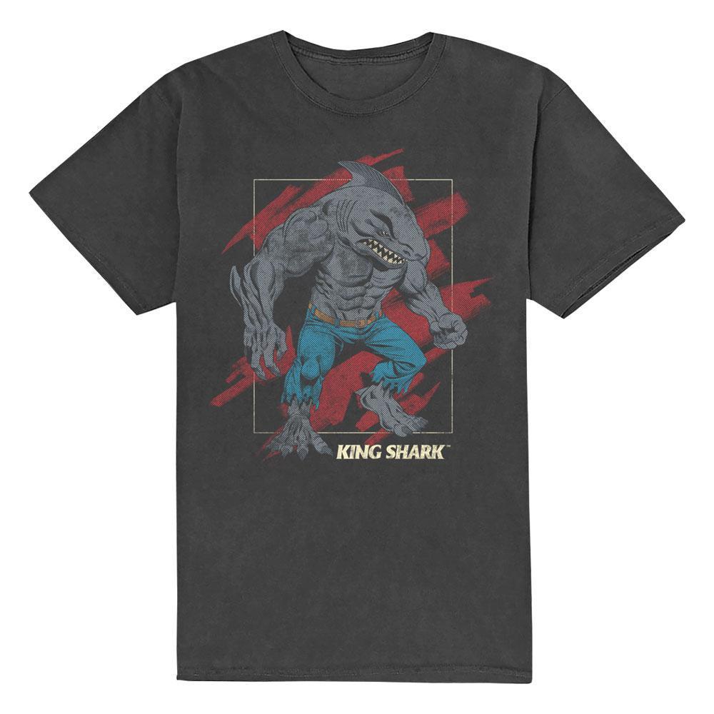 DC Comics Unisex Adult King Shark Cotton T-Shirt (Grey) (M)