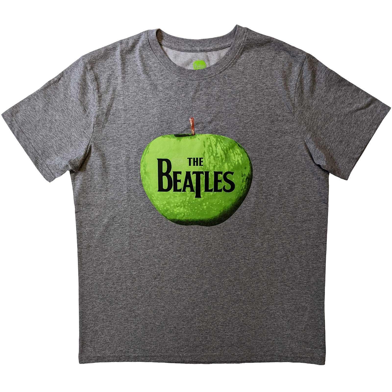 The Beatles Unisex Adult Apple Cotton T-Shirt (Grey) (S)