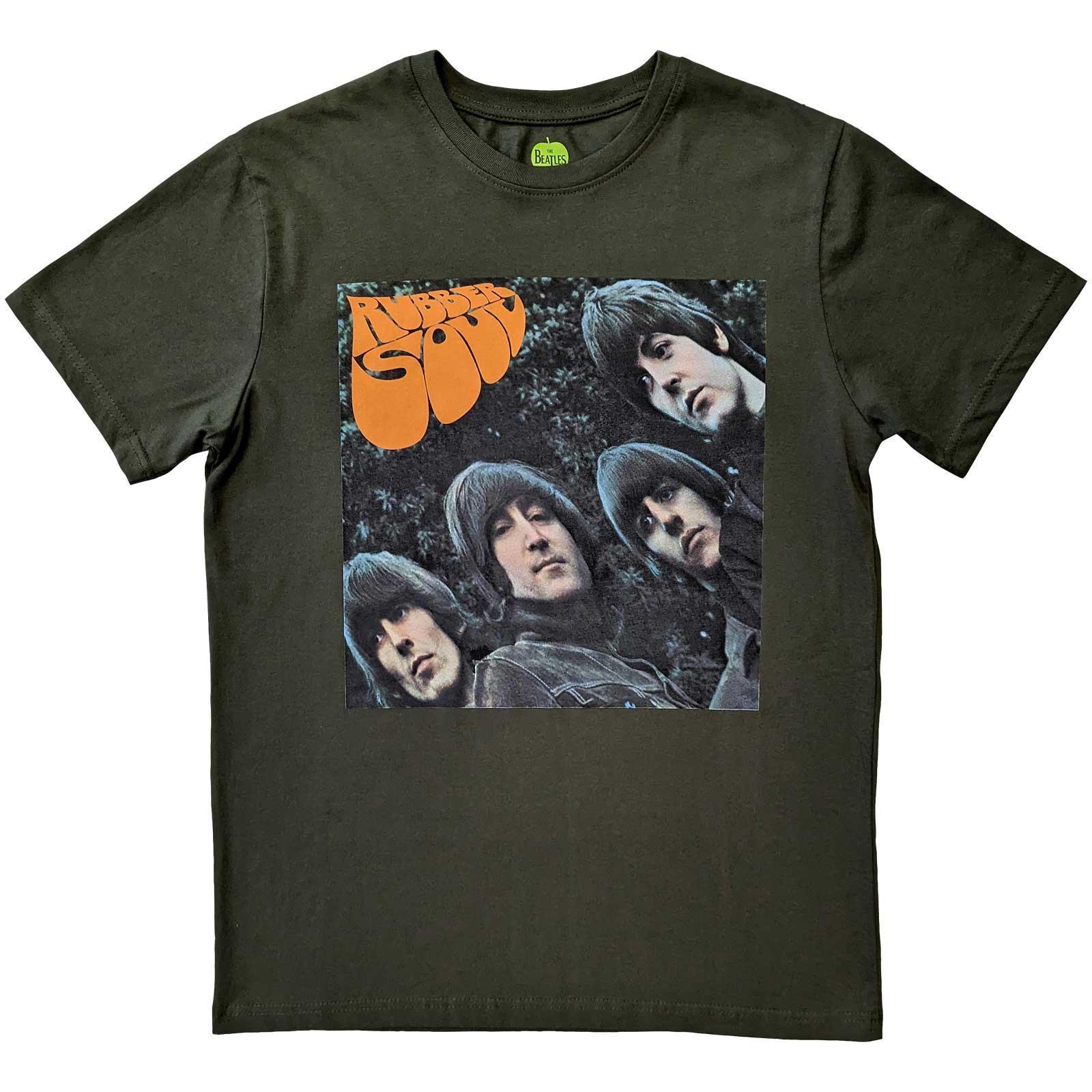 The Beatles Unisex Adult Rubber Soul Album T-Shirt (Green) (S)