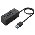 Orico W5P-U3 USB 3.0 Desktop Hub with 5V Micro B Charger-Port - Black [ORICO-W5P-U3-100-BK]