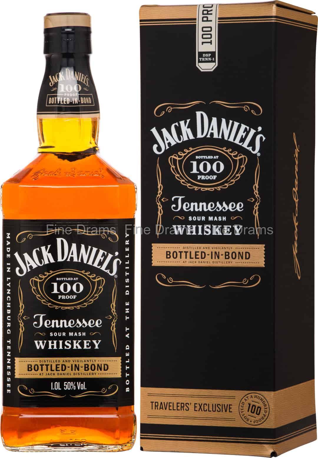 Jack Daniels Bottled in Bond 100 Proof Tennessee Whiskey 1000ml @ 50% abv
