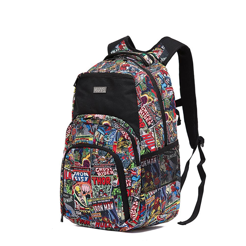 Marvel Comic Cover Pattern Laptop Padded Adults Shoulder Backpack Bag 45x30x20cm