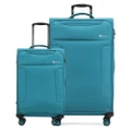 Tosca So-Lite 3.0 25in/29in Checked Trolley Luggage Suitcase Medium/Lg Teal