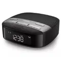 Philips DAB+ FM Clock Radio Alarm LED Black