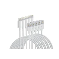 5 Pack Apple MFI Certified Lightning to USB Cable (2m) - Afterpay & Zippay Available