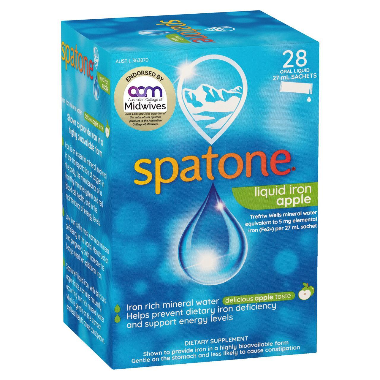 Spatone Liquid Iron Apple 28 Sachets 27mL