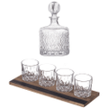 Davis & Waddell Whiskey Decanter 1.2L and Glasses 5Pcs Tasting Flight Set