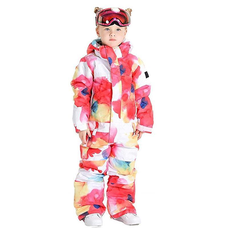 Adore One Piece Ski Suits Jackets Waterproof Winter Warm Jumpsuits for Kids (50803, 110)