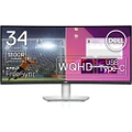 Dell S3423DWC Curved USB-C Monitor - 34-Inch WQHD (3440x1440) 100Hz 4Ms 21:9 Display, USB-C Connectivity, 2 x 5w Audio Output, 16.7 Million Colors, Height/Tilt Adjustable - Silver