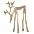 Ladelle Prancer Aluminium Reindeer Festive/Seasonal Decoration 20x17x6cm Gold