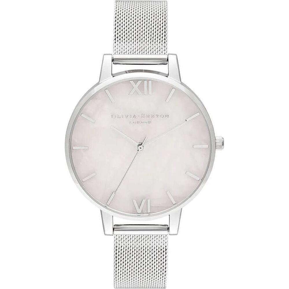 Olivia Burton OB16SP18 Ladies' Stainless Steel Quartz Wristwatch - Pink/Silver (38mm)