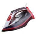 Maxim Laundry Pro Electric 2200W Deluxe Corded Clothes/Garment Steam Iron Red