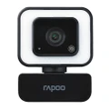 RAPOO C270L FHD 1080P Webcam - 3-Level Touch Control Beauty Exposure LED, 105 Degree Wide-Angle Lens, Built-in/Double Noise Cancellation Microphone