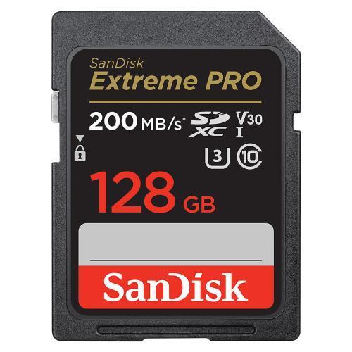 SanDisk Extreme Pro 128GB SDXC 200MB/s read, 90MB/s Write . UHS-I, U3, V30,Ultra