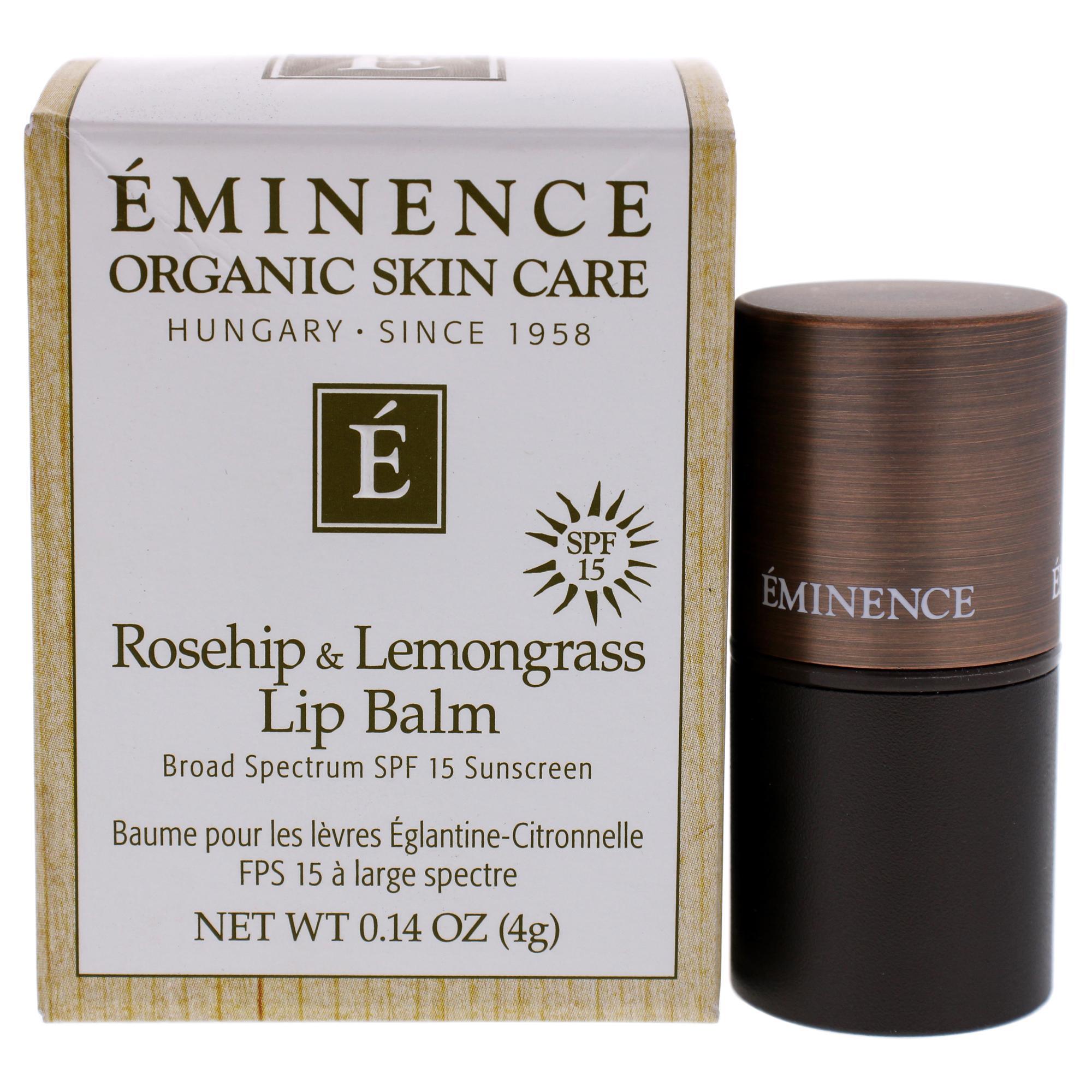 Rosehip and Lemongrass Lip Balm SPF 15 by Eminence for Unisex - 0.14 oz Lip Balm