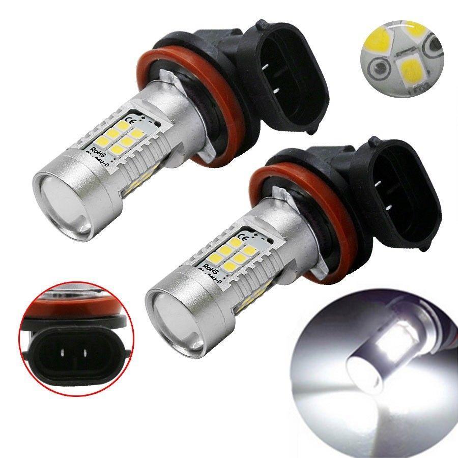 H11 LED DRL 80W 6000K Bright White Suitable For Holden Commodore VT VX VY VZ VE