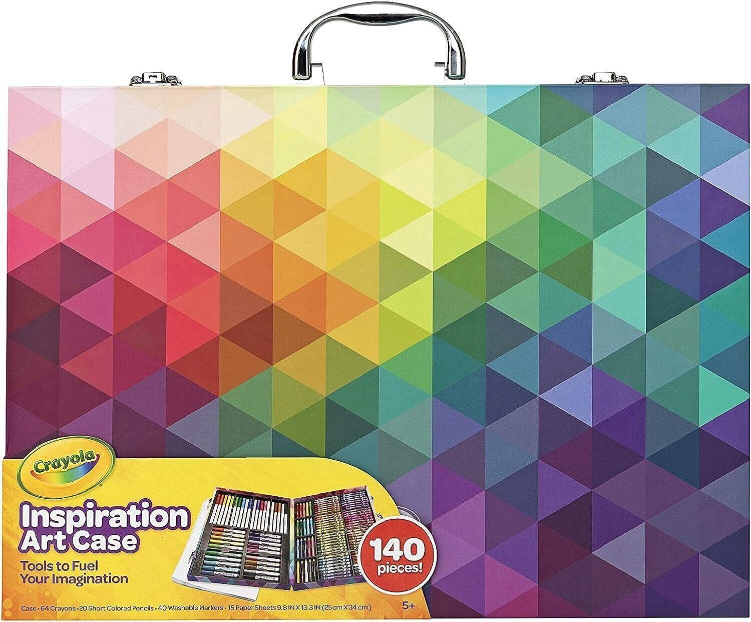 140 Pieces Deluxe Crayola Inspiration Art Case Set In A Portable Storage Case